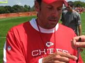 English: Kansas City Chiefs head coach Todd Haley at summer training camp, 2009.