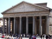 Hadrian's Pantheon in Rome is an example of Roman concrete construction.