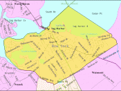 U.S. Census 2000 reference map for Sag Harbor, New York