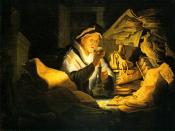 The Parable of the Rich Fool by Rembrandt, 1627.