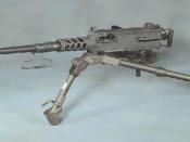 A .50 caliber M2 machine gun: John Browning's design has been one of the longest serving and most successful machine gun designs