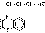 English: chlorpromazine chemical structure, public domain