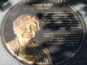 Helen Adams Keller (June 27, 1880 – June 1, 1968) was a deafblind American author, activist and lecturer. Hellen Keller plaque in Washington, D.C.
