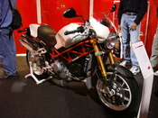 2007 SR4 Ducati SR4 Monster on display at the 2006 International Motorcycle Show in Long Beach, CA. Camera used was a Sony Cyber-shot DSC-W100.