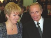 THE GRAND KREMLIN PALACE, MOSCOW. President Putin with Lyudmila Putin at a party after the inauguration ceremony.