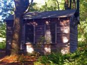 English: Cabin at Steepletop, Austerlitz, NY, USA, the home of poet Edna St. Vincent Millay in the later years of her life. Used by Millay as a writing studio