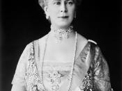 Queen Mary of the United Kingdom, also known as Mary of Teck, was the Queen Consort of George V and the Empress of India. Before her accession, she was successively Duchess of York, Duchess of Cornwall and Princess of Wales. Noted for superbly bejewelling
