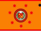 English: A fake communist Cherokee Nation flag.