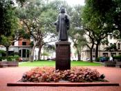 Statue of John Wesley in Reynolds Square