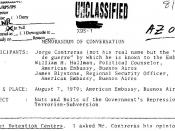 7 August 1979 US embassy in Argentina memorandum of the conversation with 