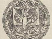 Illustrations de Roughing It, 1872. Seal of the United States Sanitary Commission