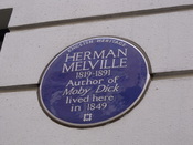 Also at the end of Craven Street, at no 25 is the former home of Herman Melville - author of Moby Dick. He lived here in 1849.