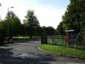 English: This is the gate to the Military Corrective Training Centre at Berechurch Camp in Colchester, Essex. The inmates are referred to as Servicemen Under Sentence, not prisoners. The MOD maintains this is not actually a prison as in civilian life many