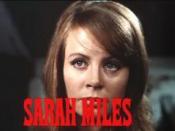 Cropped screenshot of Sarah Miles from the trailer for the film Blowup