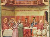 Marriage at Cana by Giotto, 14th century