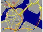Map of Boston with 