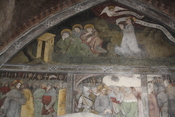 English: Sterzing, the Holy Spirit church frescos, on the northern wall, representing the Passion of Christ.