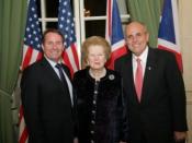 English: Dr Liam Fox MP with Mayor Rudolph Giuliani and The Rt Hon. The Baroness Thatcher