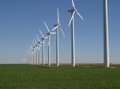 English: The , also known as the Green Mountain Energy Wind Farm, near .