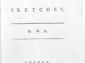 Title page of William Blake's 1783 book Poetical Sketches