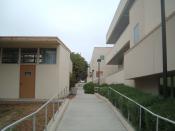 This is a picture of a walkway at Ventura College in Ventura, California, United States.