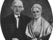 English: Deguerreotype portrait of Lucretia and James Mott sitting together.