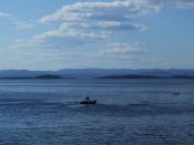 English: Oslofjord - view from beach in Oslo