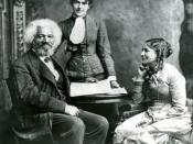 Frederick Douglass with his second wife Helen Pitts and their niece Eva.