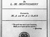 First Page of Anne of Green Gables, published 1908