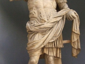 English: Statue of Emperor Domitian, Vatican Museums, . The head may have been recut from Nero.