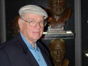 Art Rooney Jr. at a book-signing event for his book Ruanaidh at the Pro Football Hall of Fame on April 26, 2008
