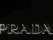 Silver Prada Logo Wallpaper