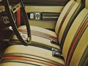 The interior of the AMC Hornet Sportabout with the Gucci package