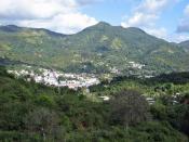 View of Adjuntas from a nearby mountain.