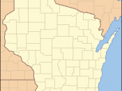 Locator Map of Wisconsin, United States