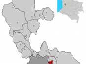 Image depicting map location of the city and municipality of Pereira in Risaralda Department, Colombia