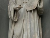 Late statue of Leon Battista Alberti. Courtyard of the Uffizi Gallery, Florence