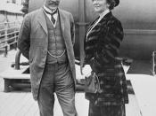 Sir Robert L. and Laura Borden aboard SS ROYAL GEORGE en route to England