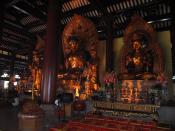 English: Buddhist statues in Guangxiao Temple (Bright Filial Piety Temple) in Guangzhou, China.