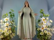 The image of Our Lady, Mary Mediatrix of All Grace enshrined at the vigil chapel at the Carmel of Our Lady, Mary Mediatrix of All Grace in Lipa City, Batangas