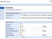 Google Webmaster Central: Overview Page