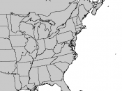 Eastern US blank range map