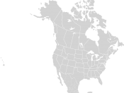 North America Blank Range Map