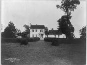 English: Black-and-white photograph of Red Hill Plantation, home of Patrick Henry, Staunton County, Virginia, circa 1907. Courtesy of the Library of Congress Digital Collection, Washington, D. C.