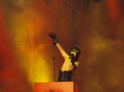 Marilyn Manson performing 