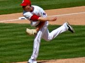 English: Scott Feldman pitching on April 9, 2009