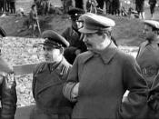 Сталин на строительстве канала Москва-Волга Stalin on building of Moscow-Volga canal