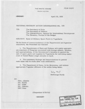 National Security Action Memorandum No. 236 Sales of Military Spare Parts to Yugoslavia - NARA - 193612