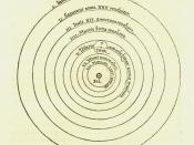 English: Image of heliocentric model from Nicolaus Copernicus' 