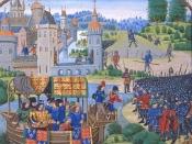 Richard II meeting with the rebels of the Peasants' Revolt of 1381.
